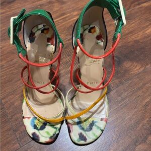 Christian Louboutin Colorful Strappy Heels